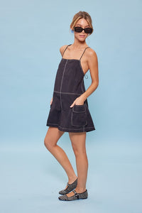 Almaris Open Back Overall Romper