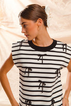 Load image into Gallery viewer, Ilia Bow Detail Striped Top