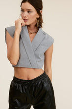 Load image into Gallery viewer, Julieta Pinstripe Cropped Vest