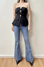 Load image into Gallery viewer, Rachel Strapless Peplum Corset Top