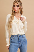 Load image into Gallery viewer, Rosette Cardigan