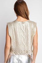 Load image into Gallery viewer, Amira Metallic Foil Coated Vest