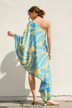 Load image into Gallery viewer, Burst Of Bliss One Shoulder Midi Dress