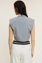 Load image into Gallery viewer, Julieta Pinstripe Cropped Vest