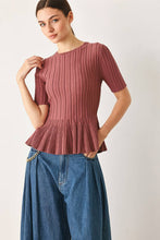 Load image into Gallery viewer, Livi Peplum Top