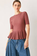 Load image into Gallery viewer, Livi Peplum Top