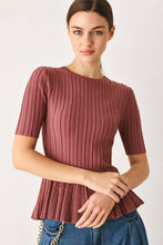 Load image into Gallery viewer, Livi Peplum Top