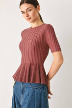 Load image into Gallery viewer, Livi Peplum Top