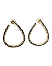 Load image into Gallery viewer, Antonela Earrings Black