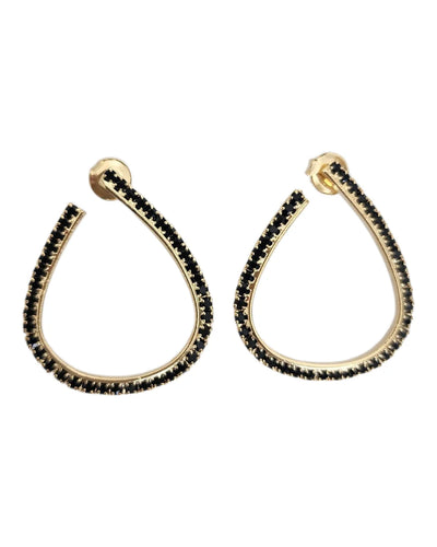 Antonela Earrings Black