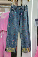 Load image into Gallery viewer, Gem Embellished Jeans