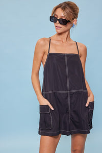 Almaris Open Back Overall Romper