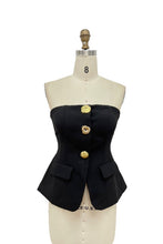 Load image into Gallery viewer, Rachel Strapless Peplum Corset Top