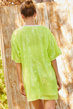 Load image into Gallery viewer, Happy Face Neon Sequin Tunic Top/Dress