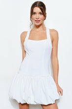 Load image into Gallery viewer, Damaris Bubble Hem Mini Dress