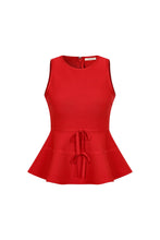 Load image into Gallery viewer, Leyla Peplum Top with Bows
