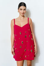 Load image into Gallery viewer, Gina Metallic Mini Dress
