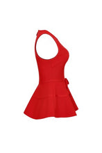 Load image into Gallery viewer, Leyla Peplum Top with Bows