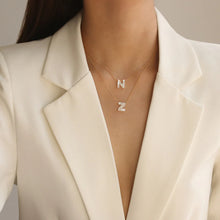 Load image into Gallery viewer, Pearl Initial Necklace (G)