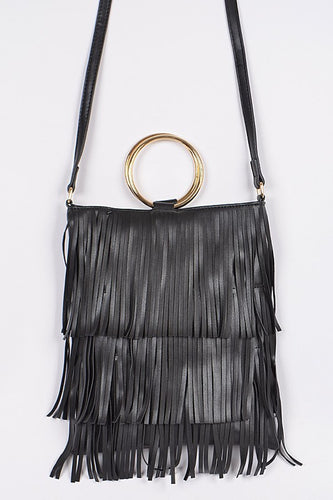 Tassel Drape Clutch