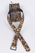 Load image into Gallery viewer, Removable pouch leopard belt