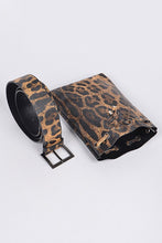 Load image into Gallery viewer, Removable pouch leopard belt