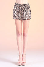 Load image into Gallery viewer, Luxe Snake Dull Satin Pocket Shorts