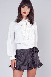 Ruffle Wrap Skort