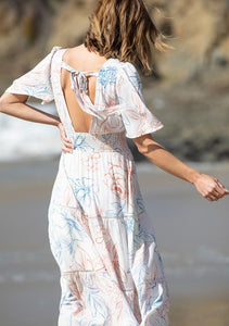 Bohemian Floral Tiered Maxi Dress