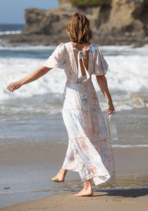 Bohemian Floral Tiered Maxi Dress