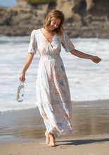 Load image into Gallery viewer, Bohemian Floral Tiered Maxi Dress
