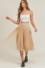 Load image into Gallery viewer, Dot Mesh Tulle Midi Skirt