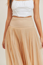 Load image into Gallery viewer, Dot Mesh Tulle Midi Skirt