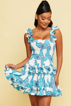 Load image into Gallery viewer, Paisley Scrunch Tier Dress