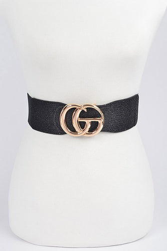 Glitter Plus Size Elastic Belt