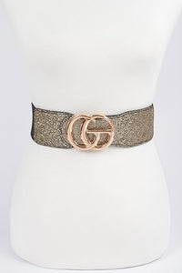 Glitter Plus Size Elastic Belt