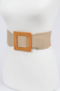 Square Buckle Elastic Belt