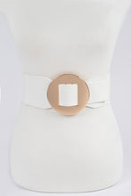 Load image into Gallery viewer, Faux Leather Wide Elastic Belt