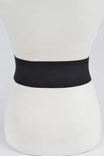 Load image into Gallery viewer, Faux Leather Wide Elastic Belt