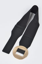 Load image into Gallery viewer, Faux Leather Wide Elastic Belt