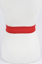 Load image into Gallery viewer, Red Metal Buckle Elastic Belt