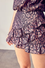 Load image into Gallery viewer, Ruffle Print Mini Skirt