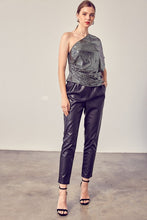 Load image into Gallery viewer, Sequins One Shoulder Top