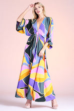 Load image into Gallery viewer, Metamorphosis Print Kimono Maxi Dress