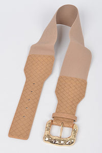 Braided Embossed Stretch Belt