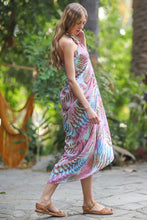 Load image into Gallery viewer, Tassel Trim Detail Blanket Scarf Dress / Cover Up