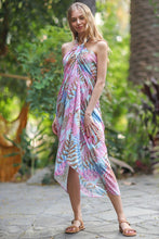 Load image into Gallery viewer, Tassel Trim Detail Blanket Scarf Dress / Cover Up