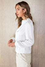 Load image into Gallery viewer, One Shoulder Elastic Cuff Silky Blouse