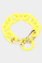 Load image into Gallery viewer, Resin Open Circle Accented Oval Link Bracelet