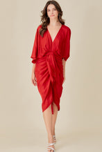 Load image into Gallery viewer, Marena Front Tie Kimono Style Dress